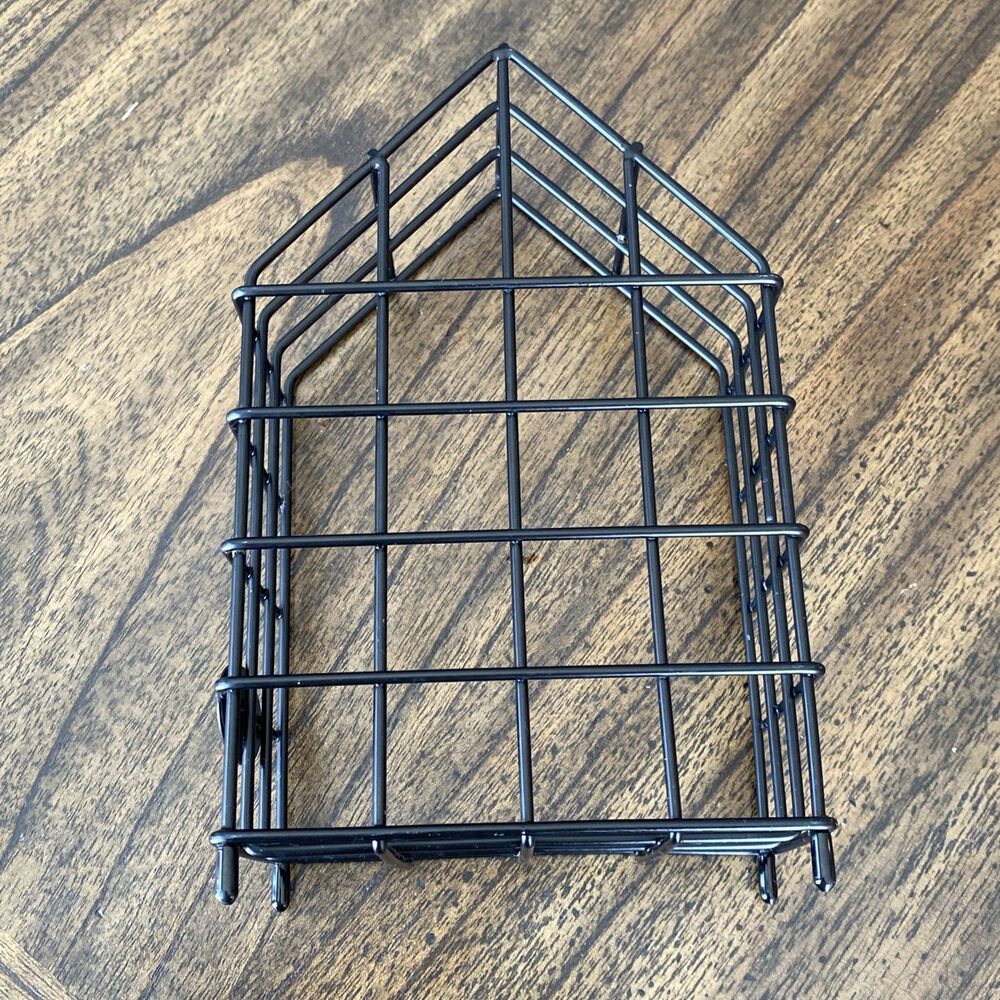 Norwex Wire House Counter Cloth Towel Holder Organizer Black Mesh Rack - Picture 4 of 6